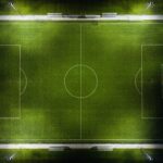 Stock photo showing an aerial view of a football pitch. It is not a photograph of Orlando Stadium or of a Betway Premiership match.