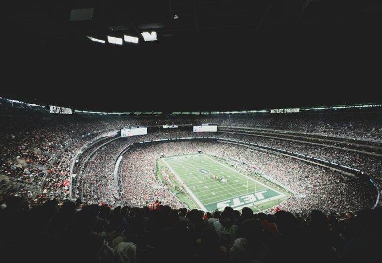 Stock photograph of a full football stadium with a match in progress. It is not a photograph of the MTN8 final, of Orlando Pirates or of Mamelodi Sundowns.